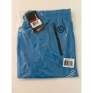 Jump Start Men's Performance Training Shorts With Zipper Pockets BLUE XL
